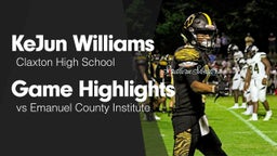 Game Highlights vs Emanuel County Institute