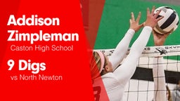 9 Digs vs North Newton 