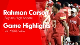 Game Highlights vs Prairie View 