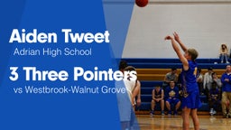 3 Three Pointers vs Westbrook-Walnut Grove 