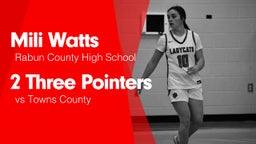 2 Three Pointers vs Towns County 