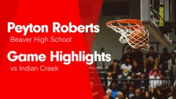 Game Highlights vs Indian Creek 