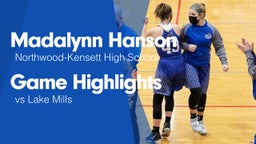 Game Highlights vs Lake Mills 