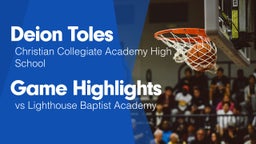Game Highlights vs Lighthouse Baptist Academy