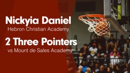 2 Three Pointers vs Mount de Sales Academy 