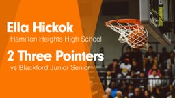 2 Three Pointers vs Blackford Junior Senior 