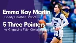 5 Three Pointers vs Grapevine Faith Christian School