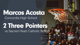 2 Three Pointers vs Sacred Heart Catholic School