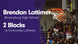 2 Blocks vs Concordia Lutheran 