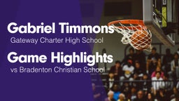 Game Highlights vs Bradenton Christian School