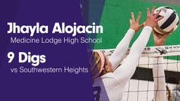 9 Digs vs Southwestern Heights 