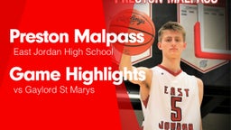 Game Highlights vs Gaylord St Marys