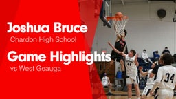 Game Highlights vs West Geauga 