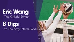 8 Digs vs The Awty International School