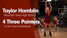 4 Three Pointers vs lehi boys basketball