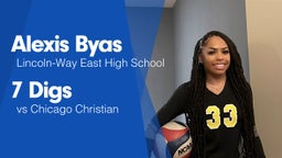 7 Digs vs Chicago Christian 