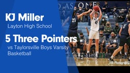 5 Three Pointers vs Taylorsville  Boys Varsity Basketball