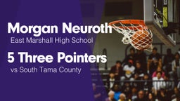 5 Three Pointers vs South Tama County 