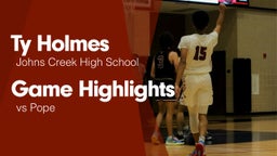 Game Highlights vs Pope 