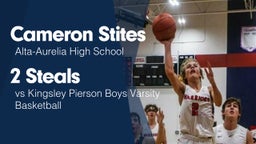 2 Steals vs Kingsley Pierson Boys Varsity Basketball