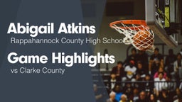 Game Highlights vs Clarke County 