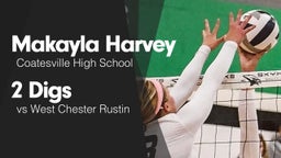 2 Digs vs West Chester Rustin 