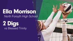 2 Digs vs Blessed Trinity 