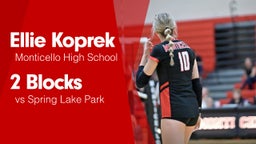 2 Blocks vs Spring Lake Park 