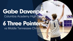 6 Three Pointers vs Middle Tennessee Christian