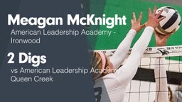 2 Digs vs American Leadership Academy - Queen Creek