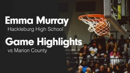 Game Highlights vs Marion County