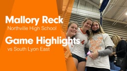 Game Highlights vs South Lyon East 