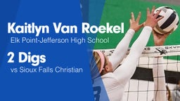 2 Digs vs Sioux Falls Christian 