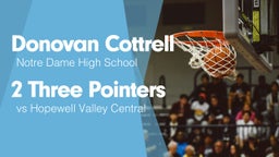 2 Three Pointers vs Hopewell Valley Central 