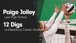 12 Digs vs Waterbury Career Academy