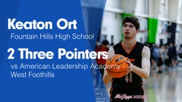 2 Three Pointers vs American Leadership Academy - West Foothills