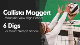 6 Digs vs Mount Vernon School