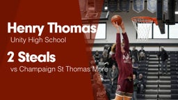 2 Steals vs Champaign St Thomas More 