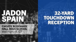 32-yard Touchdown Reception vs Trinity-Pawling School
