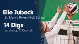 14 Digs vs Bishop O'Connell 