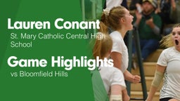 Game Highlights vs Bloomfield Hills 