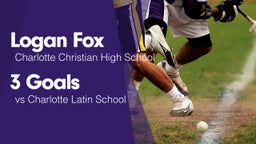 3 Goals vs Charlotte Latin School
