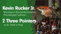 2 Three Pointers vs St. Peter's Prep 