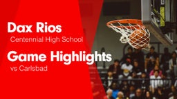 Game Highlights vs Carlsbad