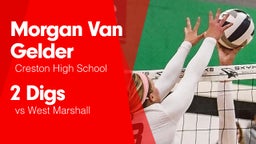 2 Digs vs West Marshall 