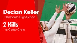 2 Kills vs Cedar Crest 