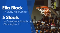 3 Steals vs Cornerstone Christian Academy Bloomington, IL.