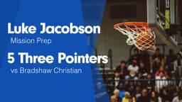 5 Three Pointers vs Bradshaw Christian 