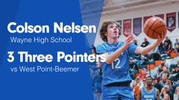 3 Three Pointers vs West Point-Beemer 