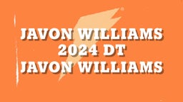 Javon Williams 2024 DT